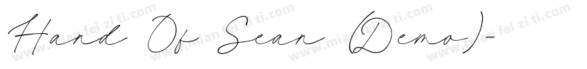Hand Of Sean (Demo)字体转换
